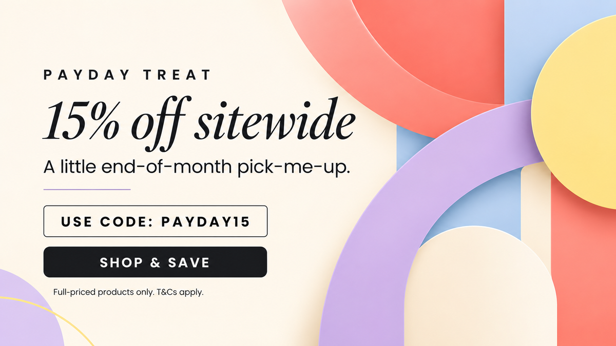 save 15% site wide with code PAYDAY15
