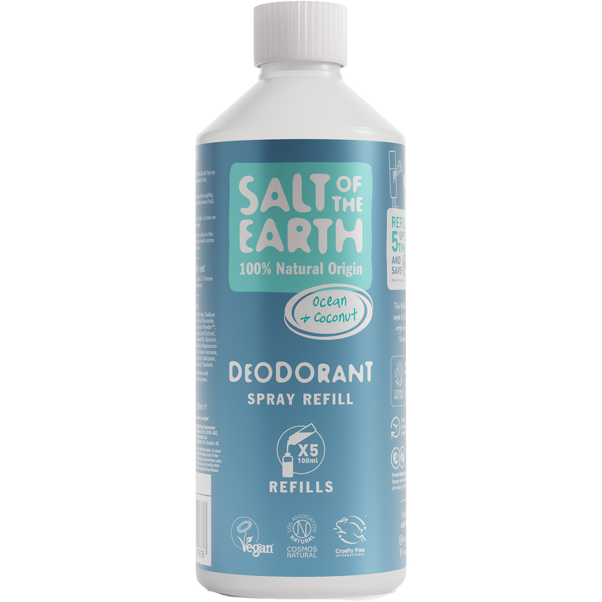 Natural Deodorant Refillable Spray | Ocean & Coconut