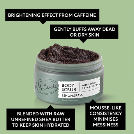 Coffee Body Scrub | Lemongrass - mypure.co.uk