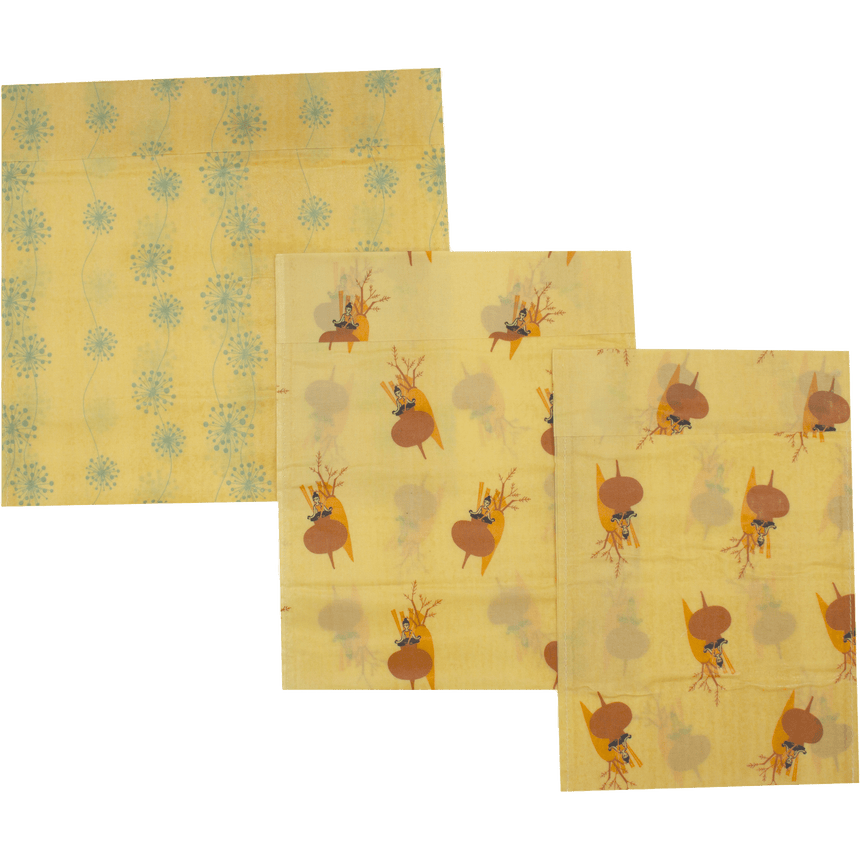 Cotton Beeswax Food Bags - mypure.co.uk