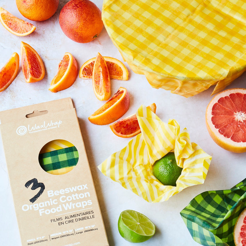 Cotton Beeswax Food Wraps - mypure.co.uk