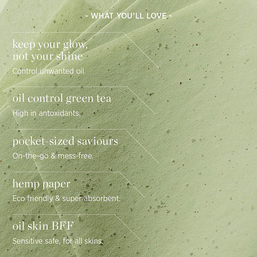 Green Tea Oil Control Papers - mypure.co.uk