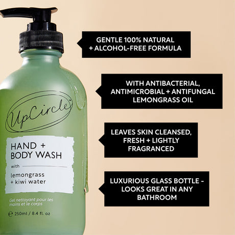 Hand & Body Wash | Lemongrass & Kiwi Water - mypure.co.uk