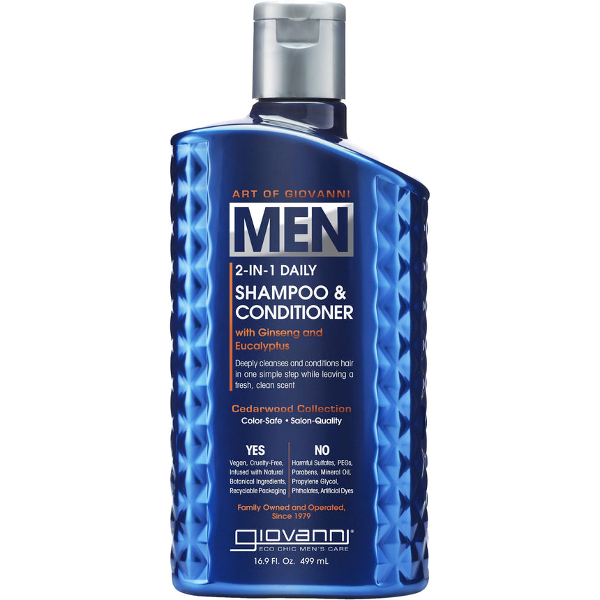 Men 2 in 1 Daily Shampoo and Conditioner - mypure.co.uk