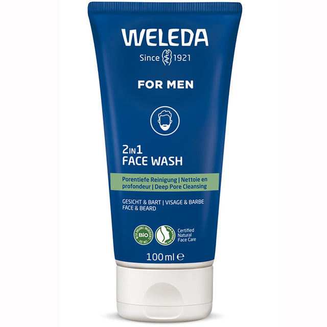 Men's 2 in 1 Face & Beard Wash Gel - mypure.co.uk