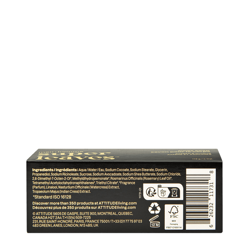 Mens Body Soap Amber & Citrus - mypure.co.uk