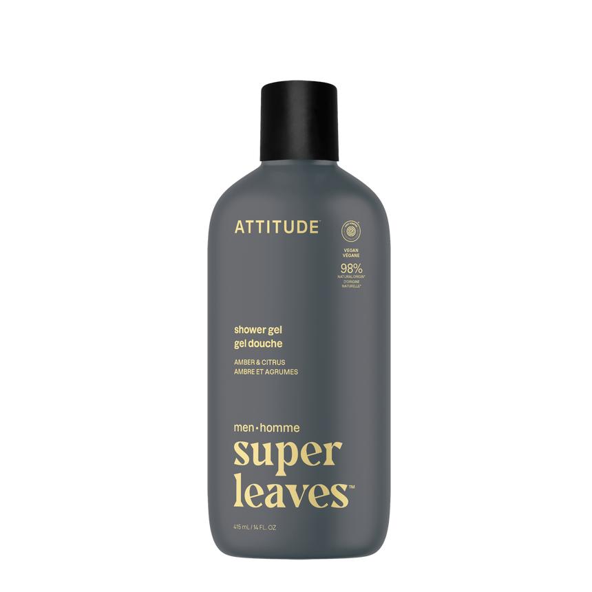 Mens Shower Gel Amber & Citrus - mypure.co.uk