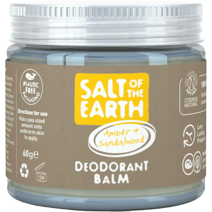 Natural Deodorant Balm | Amber & Sandalwood - mypure.co.uk