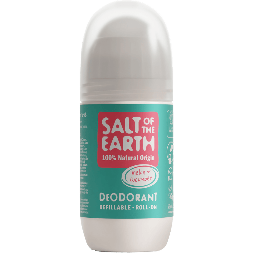 Natural Deodorant Refillable Roll - On | Melon & Cucumber - mypure.co.uk
