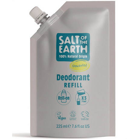 Natural Deodorant Refillable Roll - On | Unscented - mypure.co.uk