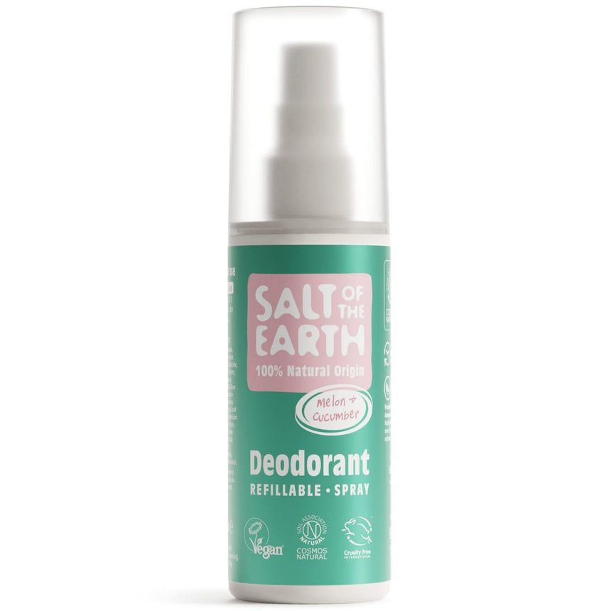 Natural Deodorant Refillable Spray | Melon & Cucumber - mypure.co.uk