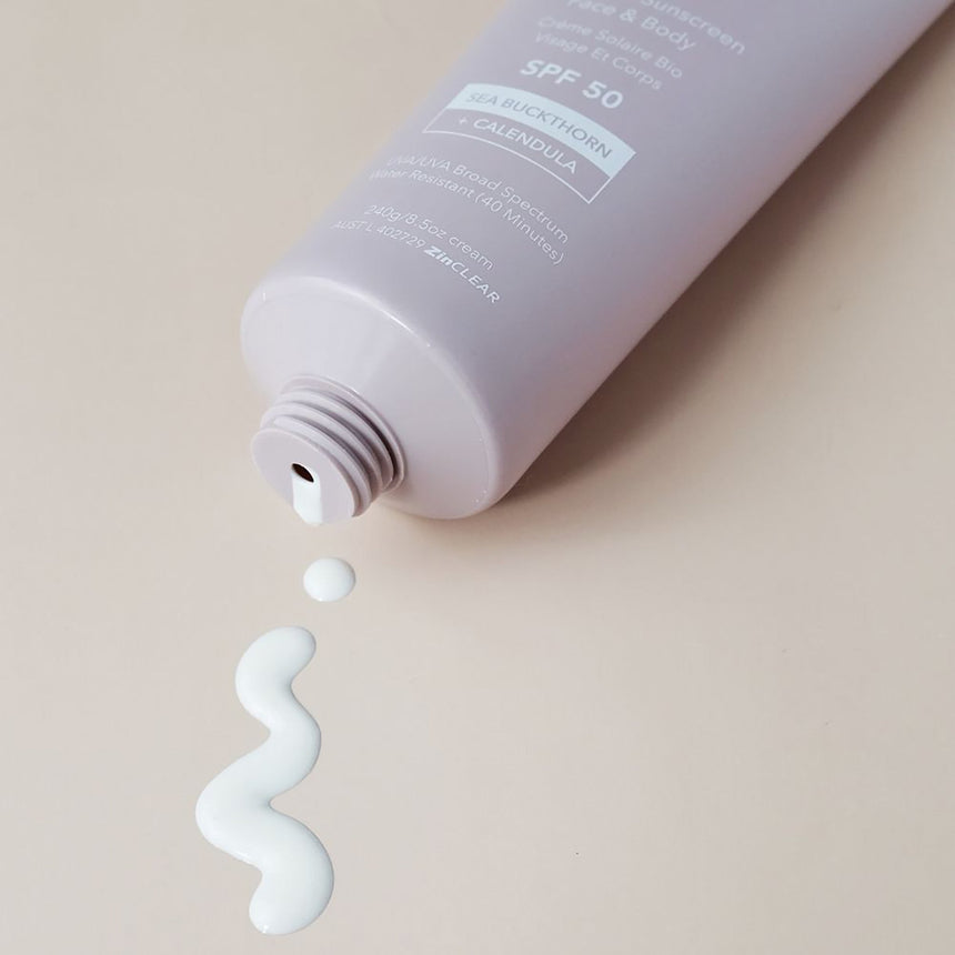 Organic Mineral Face & Body Sunscreen SPF 50 - mypure.co.uk