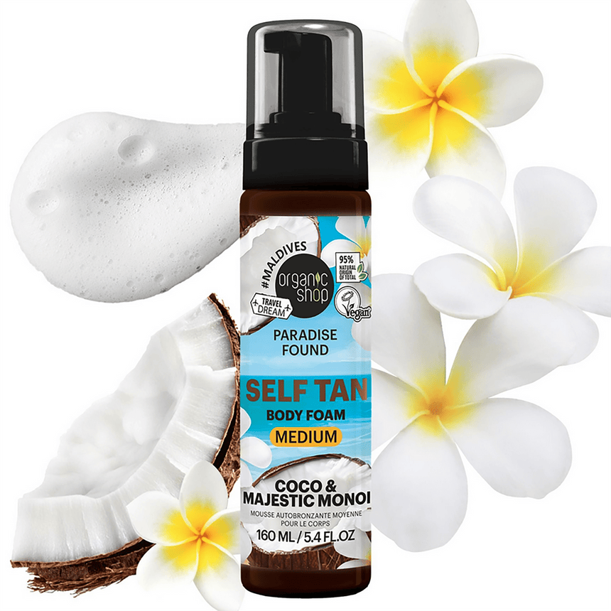 Paradise Found Self Tan Body Foam with Coco & Majestic Monoi - mypure.co.uk