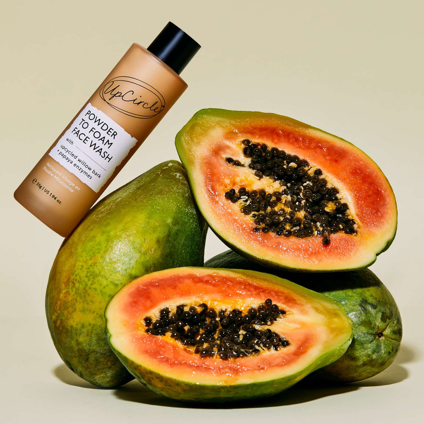 Powder To Foam Face Wash | Willow Bark + Papaya Enzymes - mypure.co.uk