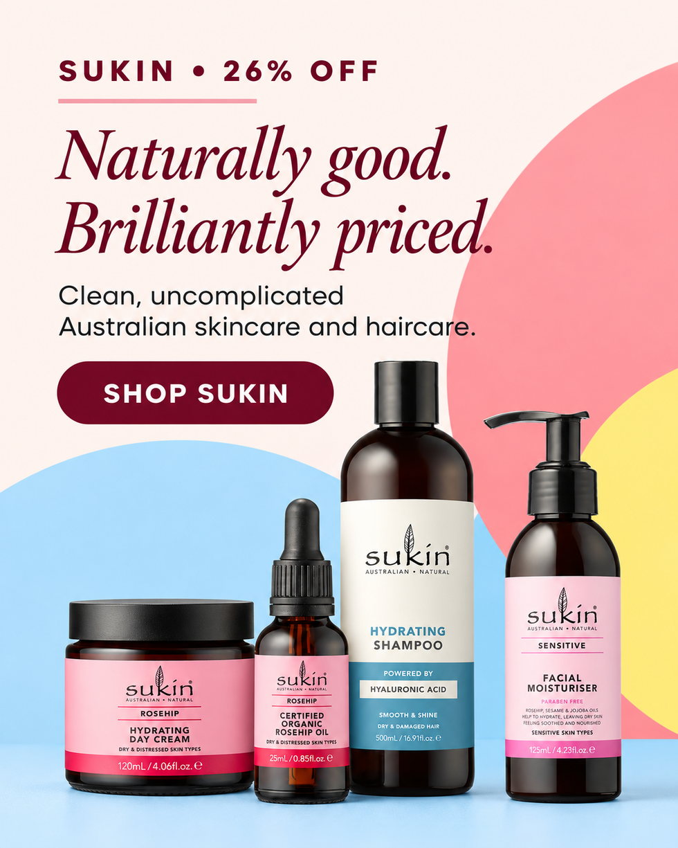 save 26% on Sukin today