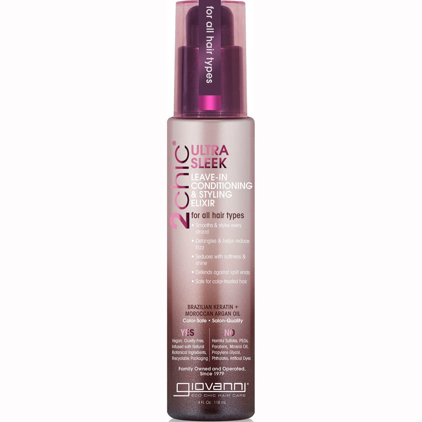 Ultra - Sleek Leave - In Conditioning and Styling Elixir - mypure.co.uk