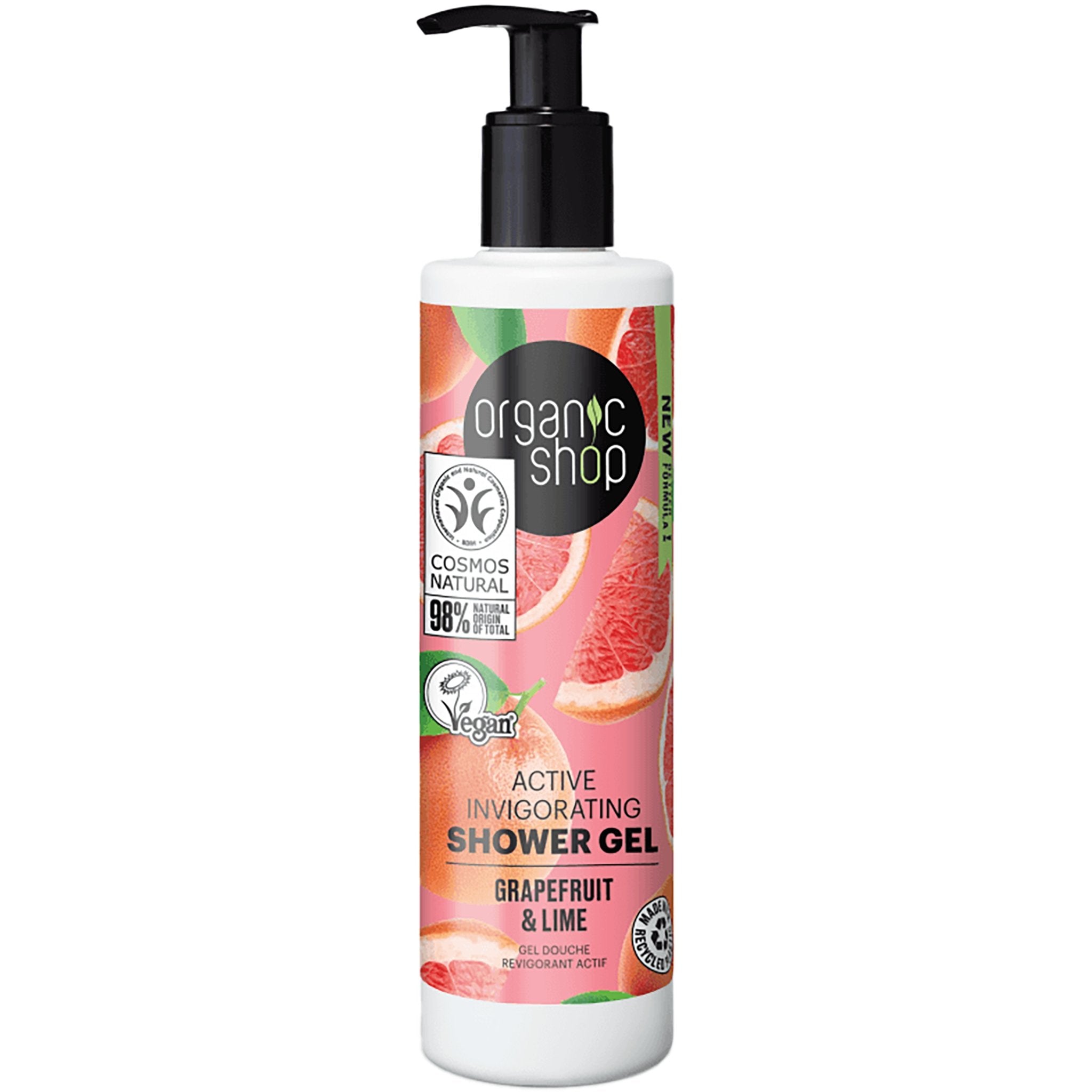 Active Invigorating Shower Gel - Grapefruit & Lime - mypure.co.uk