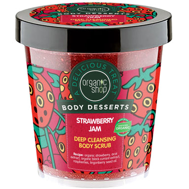 Body Desserts Strawberry Jam Deep Cleansing Body Scrub - mypure.co.uk