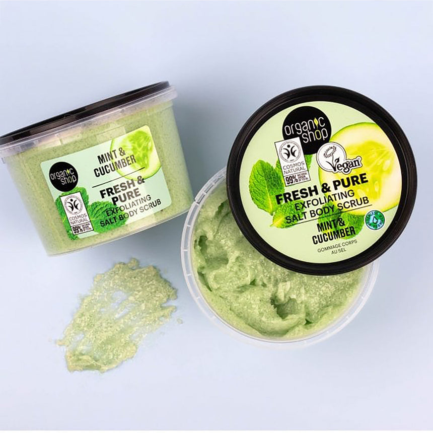 Body Scrub | Fresh & Pure, Mint & Cucumber - mypure.co.uk