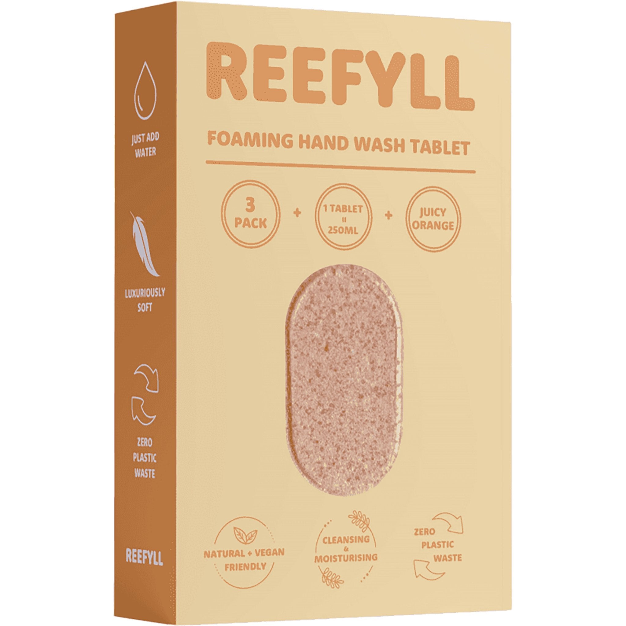 Foaming Hand Soap Refill Tablets - Juicy Orange Scent - mypure.co.uk