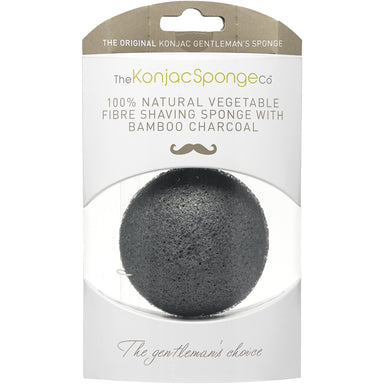 Konjac Gentleman’s Shaving Sponge With Bamboo Charcoal - mypure.co.uk