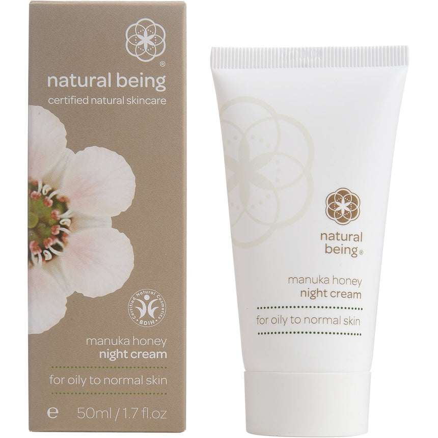 Manuka Honey Night Cream - Oily to Normal - mypure.co.uk