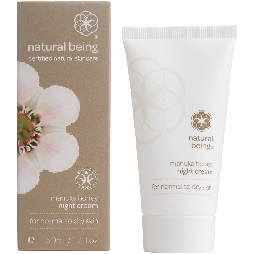 Manuka Honey Rich Night Cream - Dry to Normal - mypure.co.uk