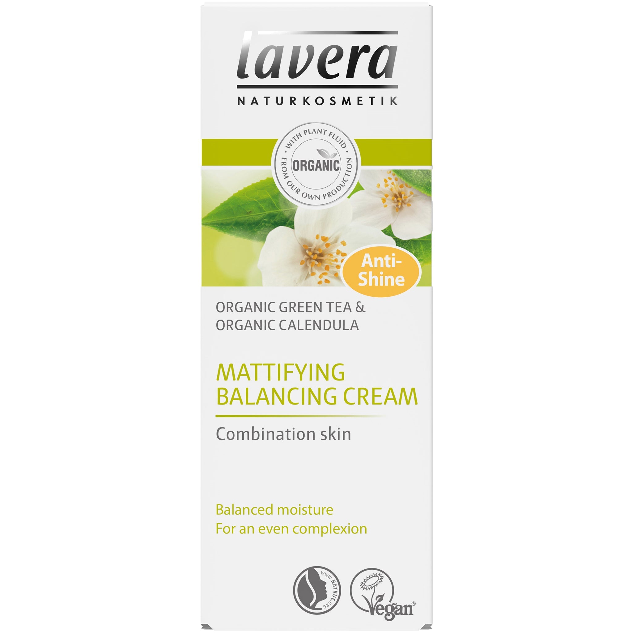Mattifying Balancing Cream - Organic Green Tea and Organic Calendula - mypure.co.uk
