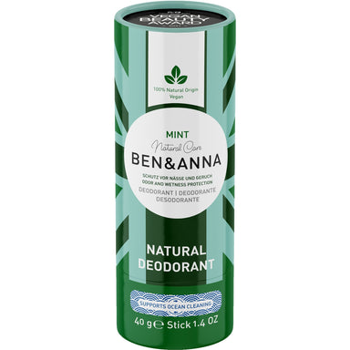 Natural Soda Deodorant - Mint (Paper Tube) - mypure.co.uk