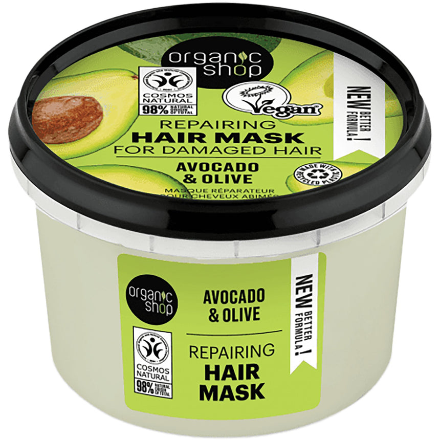 NEW Avocado & Olive Repairing Hair Mask - mypure.co.uk