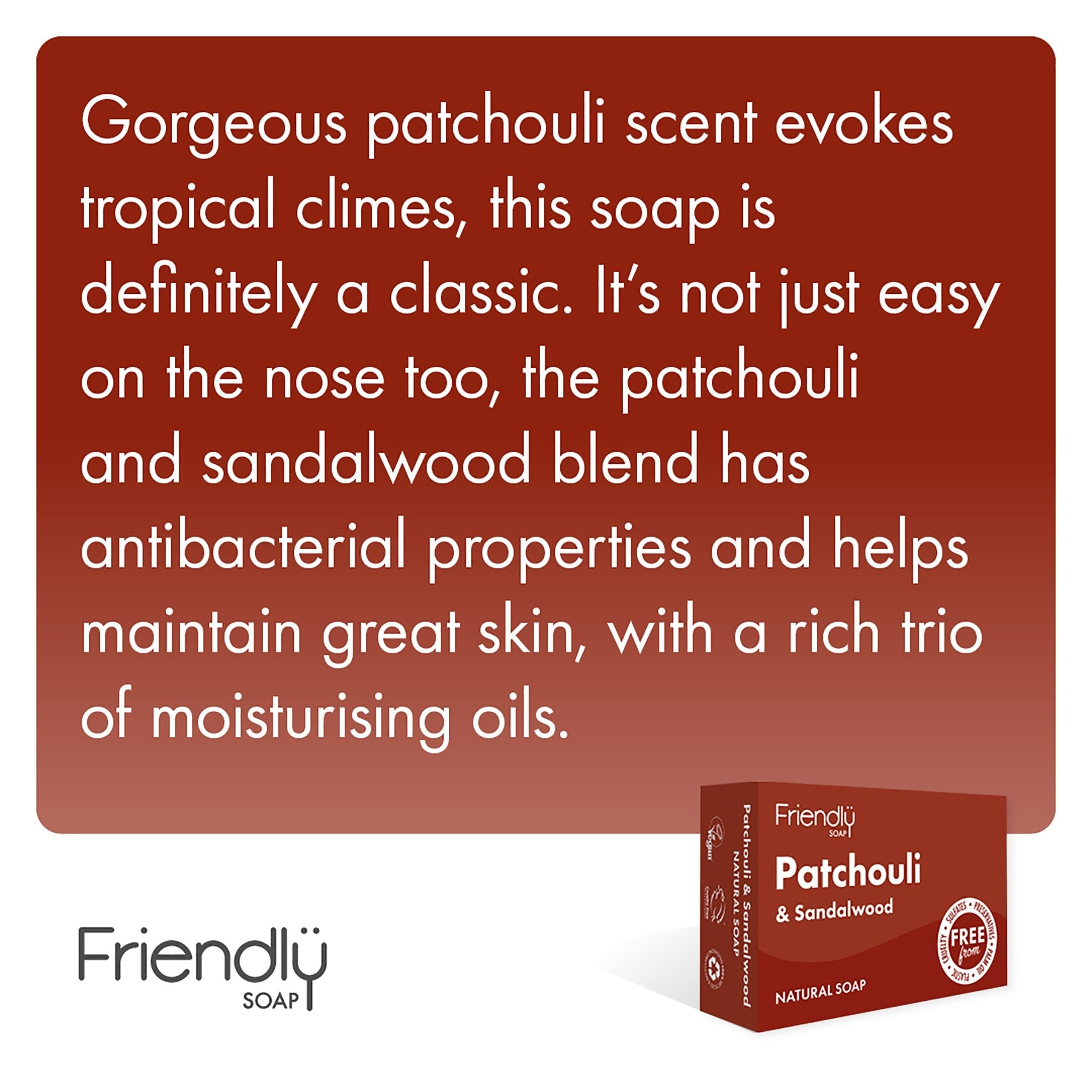 Patchouli & Sandalwood Soap Bar - mypure.co.uk