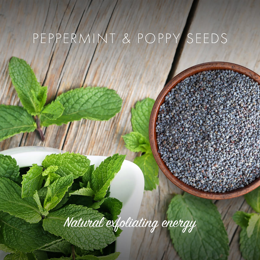 Peppermint & Poppy Seed Soap Bar - mypure.co.uk