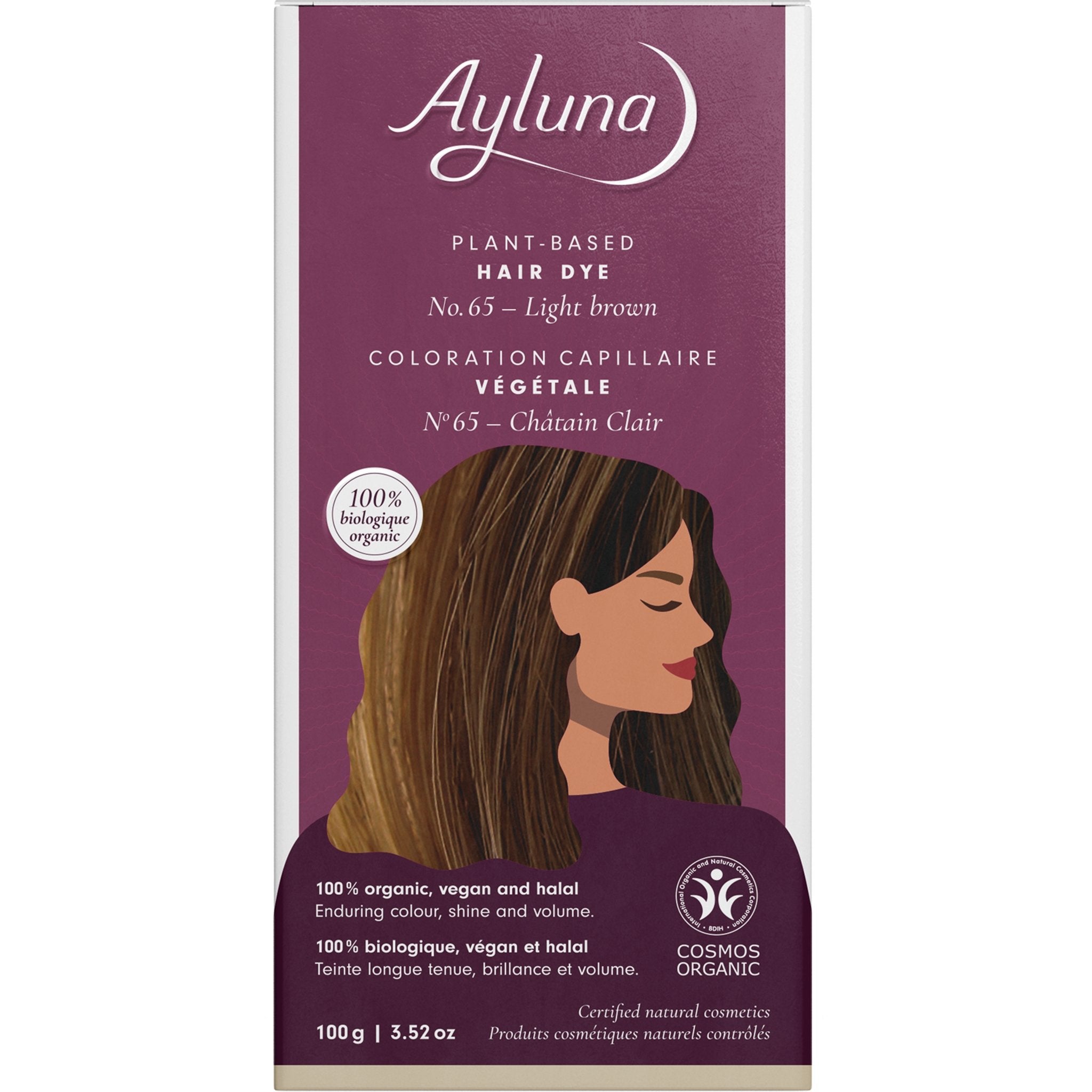 Plant-based Hair Dye - Light Brown - mypure.co.uk