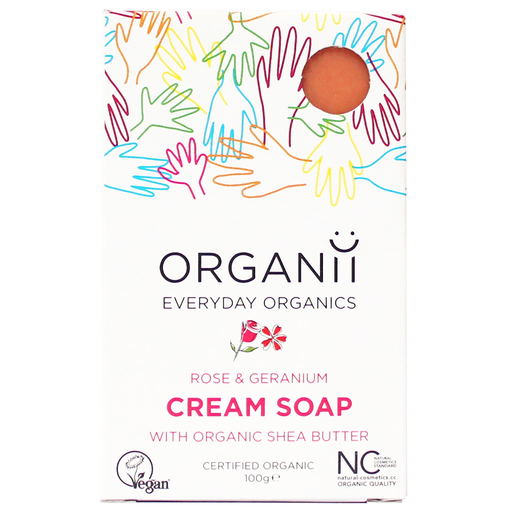 Rose & Geranium Cream Soap - mypure.co.uk