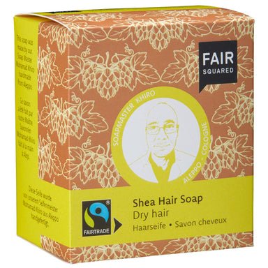 Shea Hair Soap with Cotton Soap Bag - For Dry Hair - mypure.co.uk
