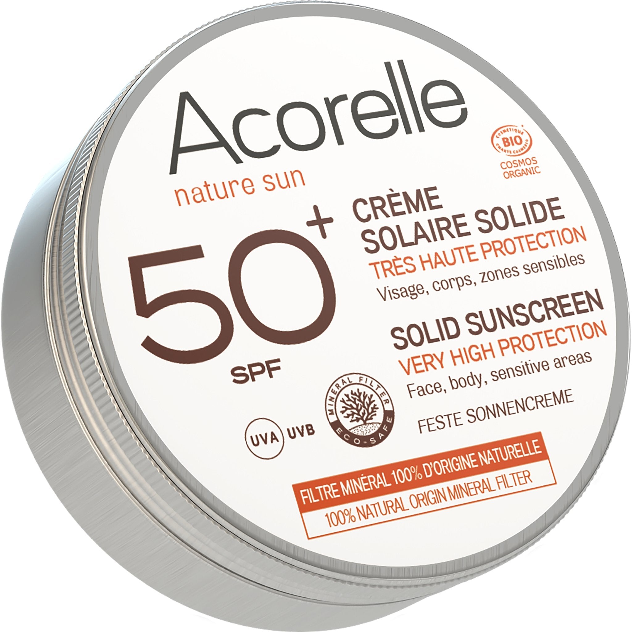 Solid Sun Cream SPF50+ for Face & Body - mypure.co.uk