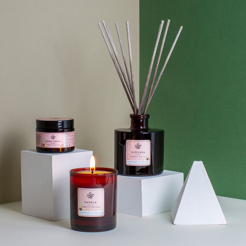 Soy Wax Candle | Grapefruit & May Chang - mypure.co.uk