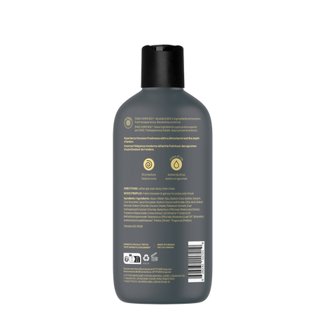 Mens Shower Gel Amber & Citrus