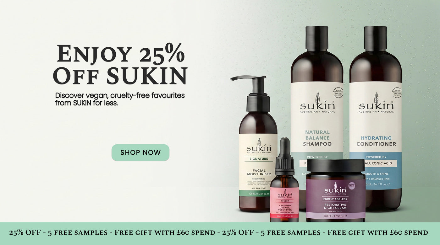 Save 25% on Sukin