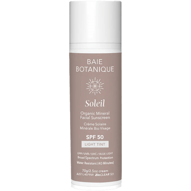 Baie Botanique Organic Mineral Face & Body Sunscreen SPF 50 - Free with £60 Spend - mypure.co.uk