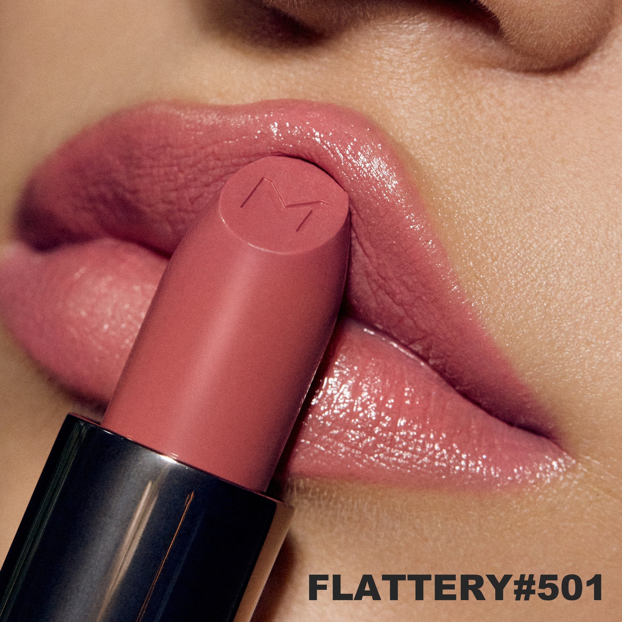 MÁDARA DAZZLE NIGHTS Satin Shine Lippenstift #501 FLATTERY – Vegan, Mit Sheabutter & Vitaminen, 3,8 G