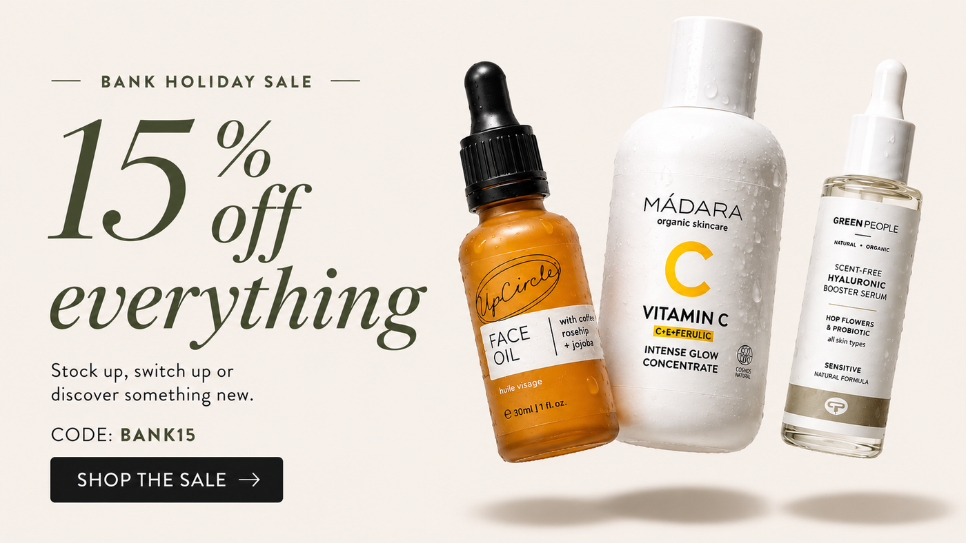 15% off sitewide this bank holiday with code BANK15
