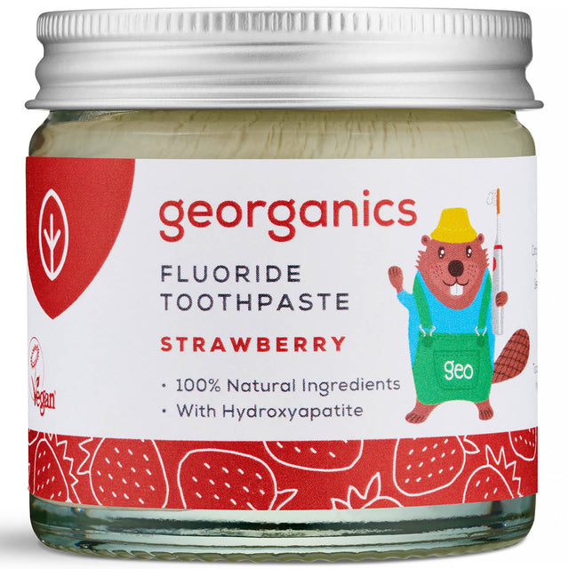 GeoKids Fluoride Toothpaste | Strawberry - mypure.co.uk