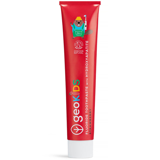 GeoKids Hydroxyapatite Toothpaste | Strawberry - mypure.co.uk