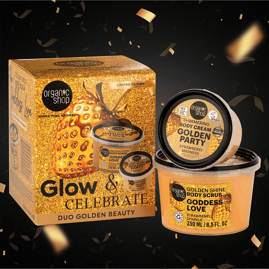 Glow & Celebrate Golden Beauty Gift Set - mypure.co.uk