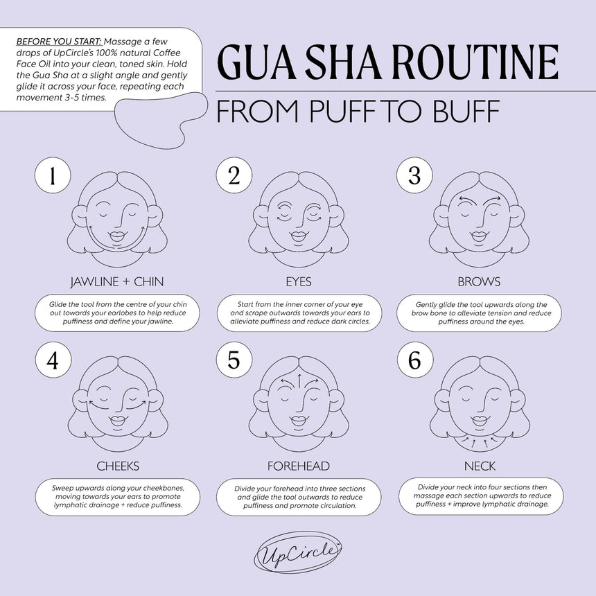 Gua Sha Facial Massage Stone - mypure.co.uk