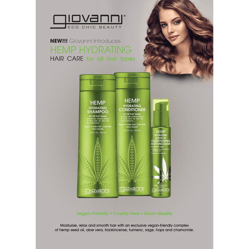 Hemp Hydrating Leave In Conditioning Styling Elixir - mypure.co.uk