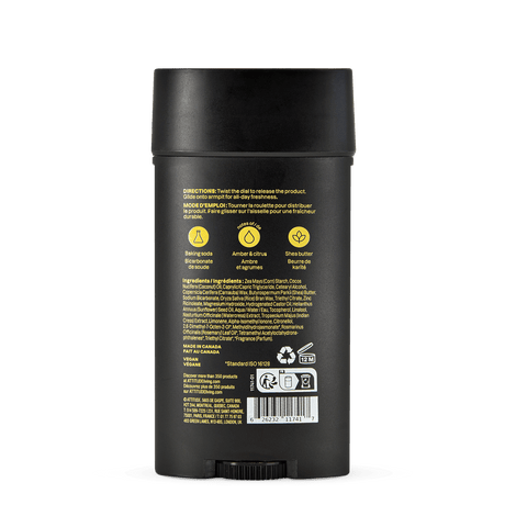 Men Body Deodorant | Amber & Citrus - mypure.co.uk