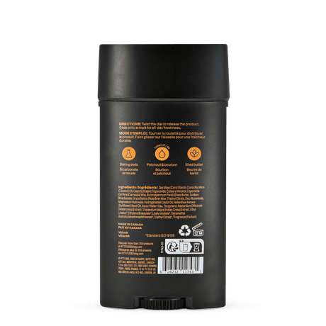 Men Body Deodorant | Patchouli & Bourbon - mypure.co.uk
