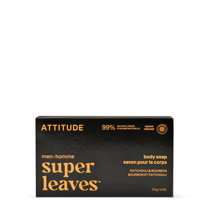 Men Body Soap Patchouli & Bourbon - mypure.co.uk